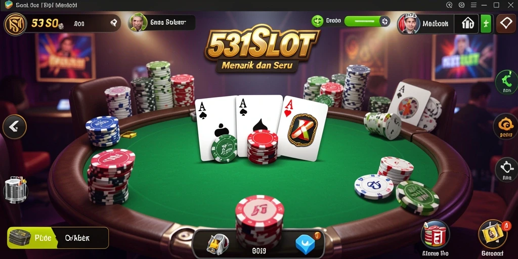 Screenshot gameplay Poker di 531SLOT yang mendebarkan.