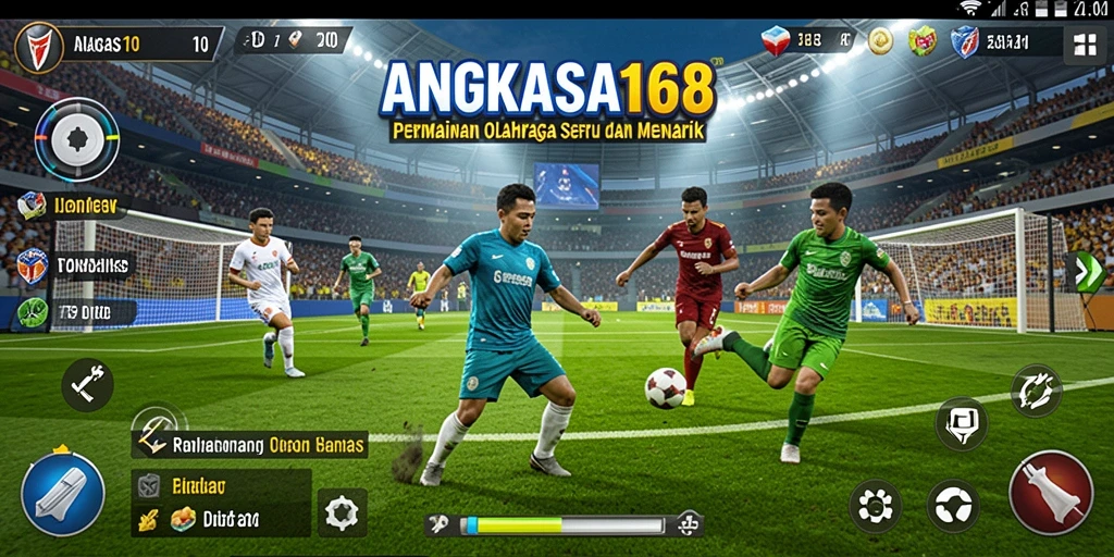 Screenshot gameplay seru di game olahraga ANGKASA168.