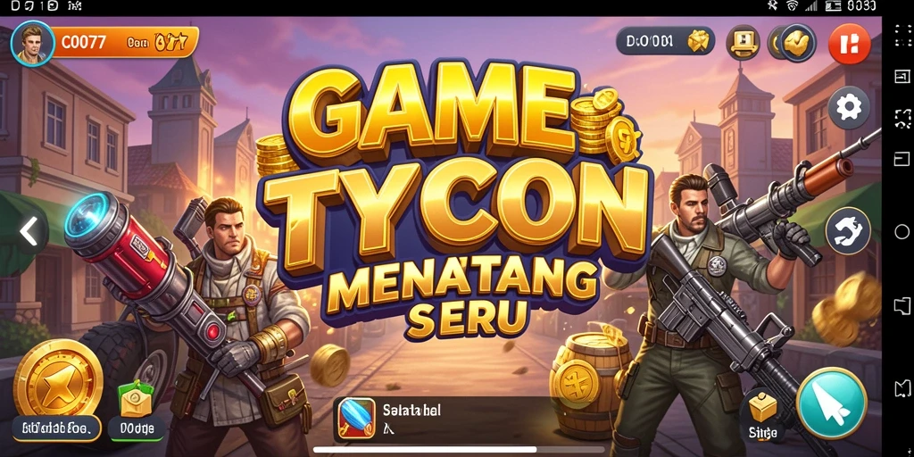 Tampilan gameplay menarik dari C0077 dengan grafik yang memukau.