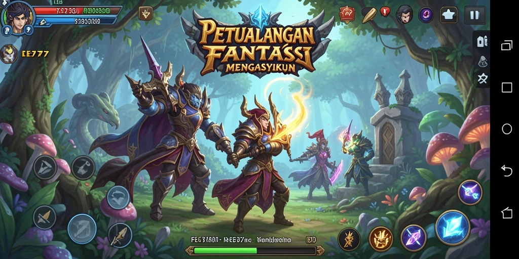 Gameplay seru dalam dunia petualangan RPG yang menakjubkan.