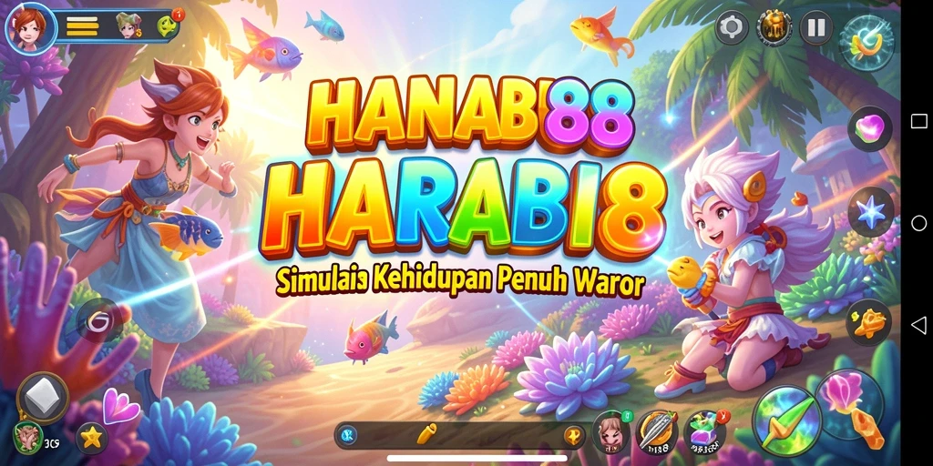 Tampilan gameplay HANABI88 yang penuh warna dan interaktif.