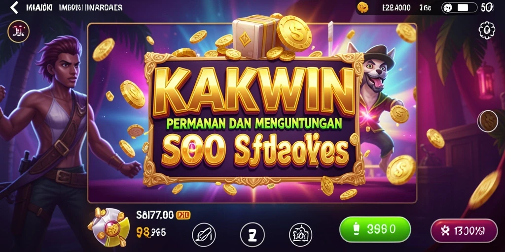 Tampilan menarik dari permainan slot KAKWIN dengan banyak fitur bonus.