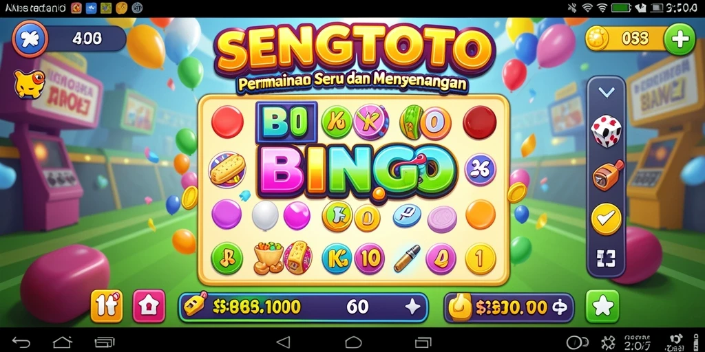 Tampilan gameplay Bingo yang menarik dan seru di SENGTOTO.